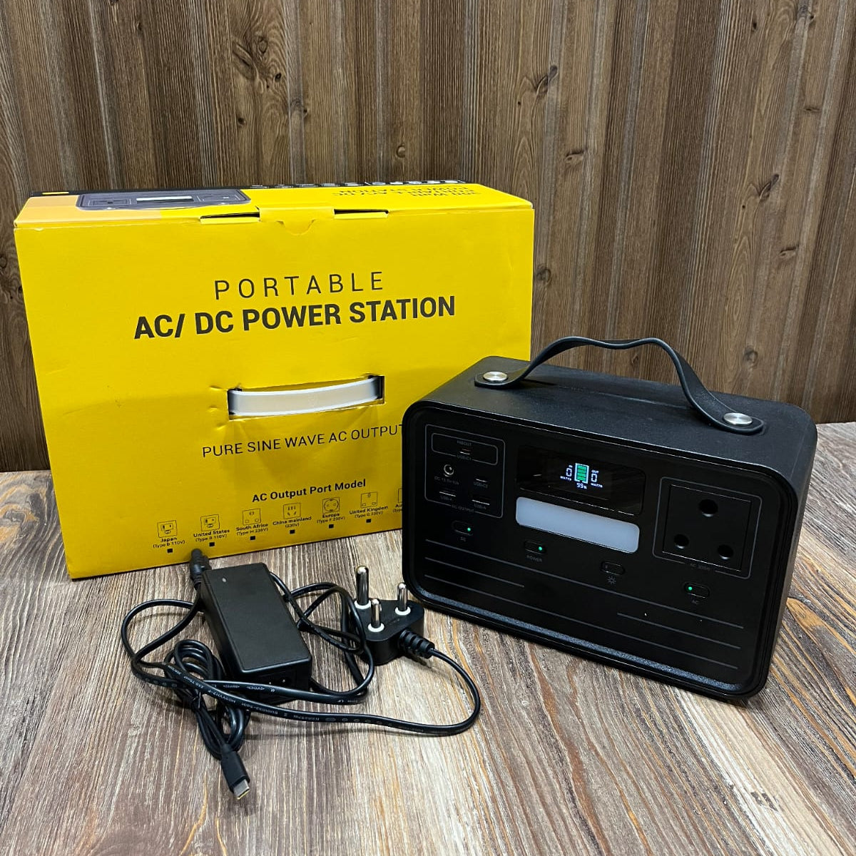 300W Portable Power Station 230Wh | Rechargeable AC/DC Solar Generator Battery Backup for Home, Camping, and Load Shedding