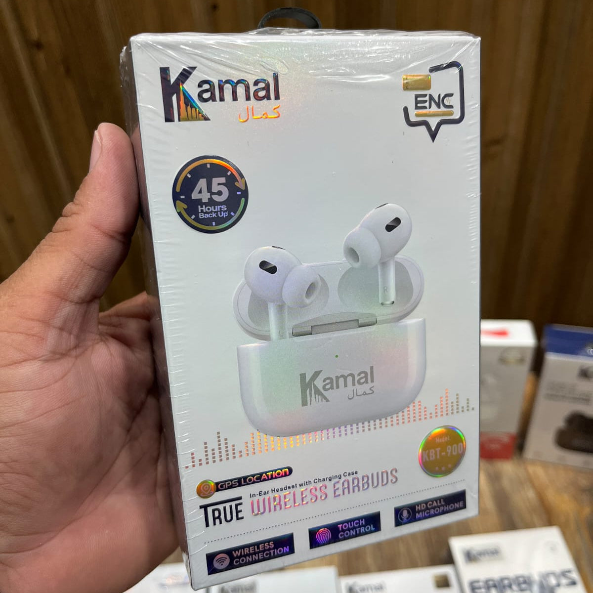 Kamal KBT-900 True Wireless Earbuds – 45H Backup, GPS Location, ENC & Touch Control