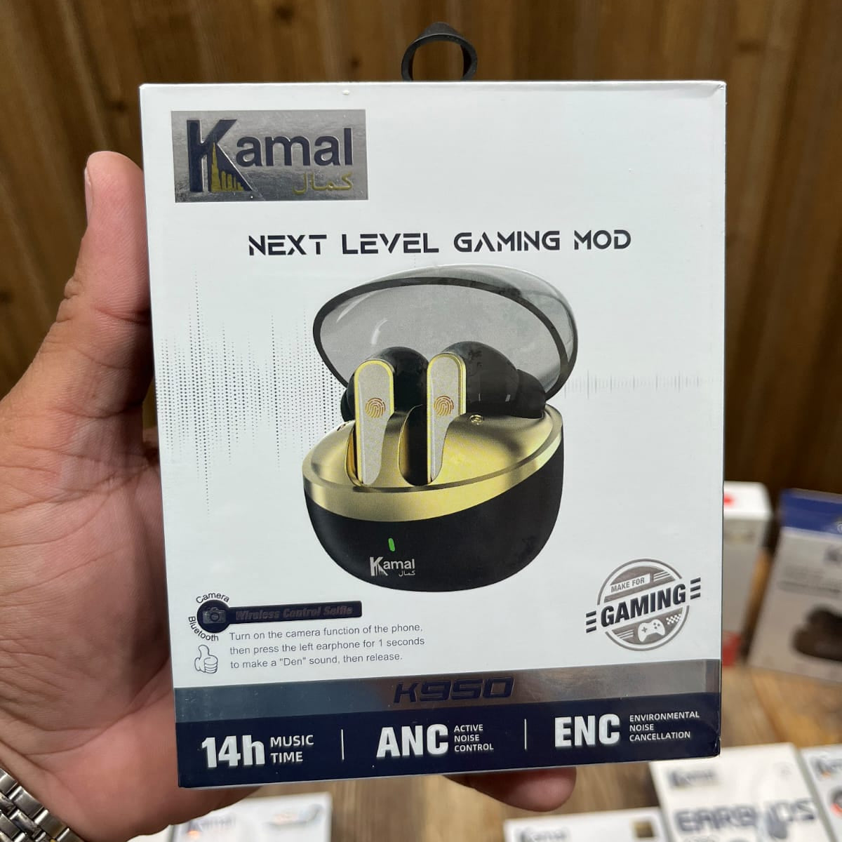Kamal K950 Gaming Earbuds – Next Level Gaming Mode with ANC & ENC, 14H Music Time