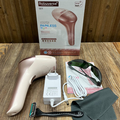 Babyverse SE11 IPL Hair Removal Device, 990000 Flashes, 10 Levels
