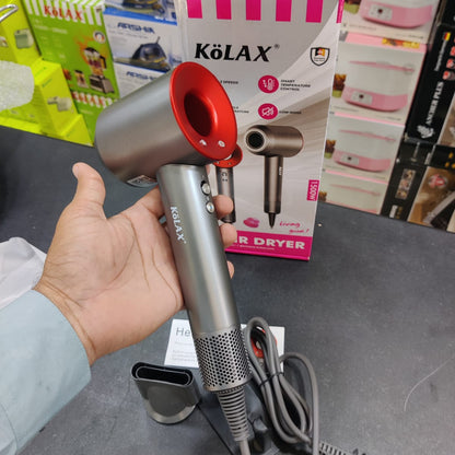 KöLAX 1500W Hair Dryer with Smart Temperature Control, Low Noise