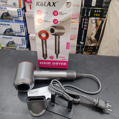 KöLAX 1500W Hair Dryer with Smart Temperature Control, Low Noise