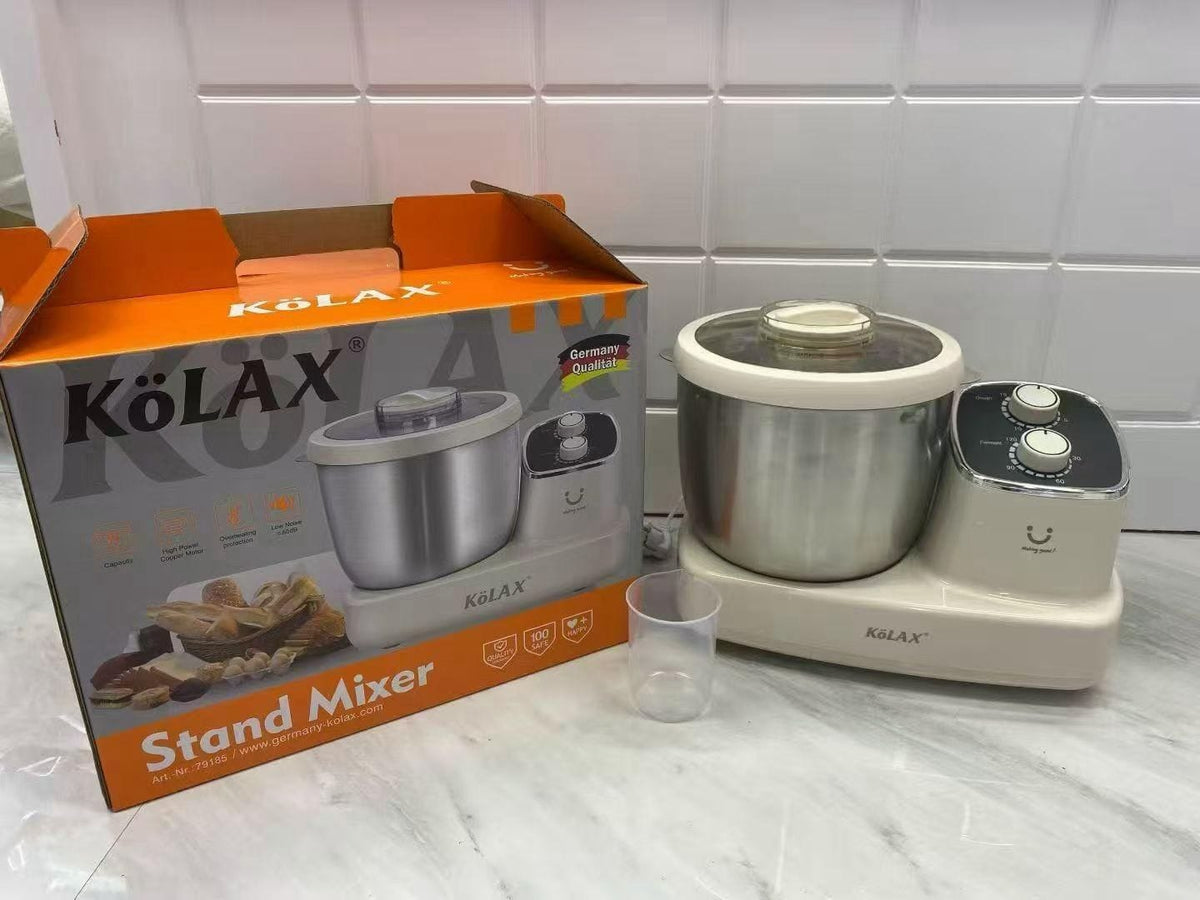 KOLAX Dough Stand Mixer with Ferment Function – Stainless Steel Bowl, Copper Motor