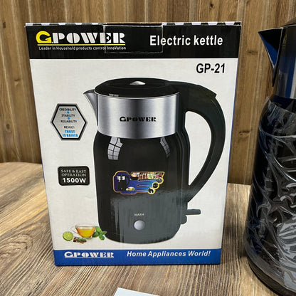 GPower GP-21 Electric Kettle 1500W Keep Warm