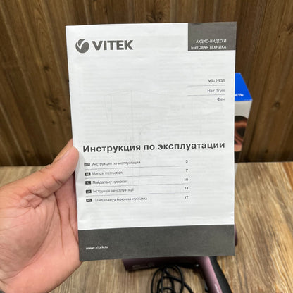 Vitek VT-2535 Hair Dryer 2200W Ionic