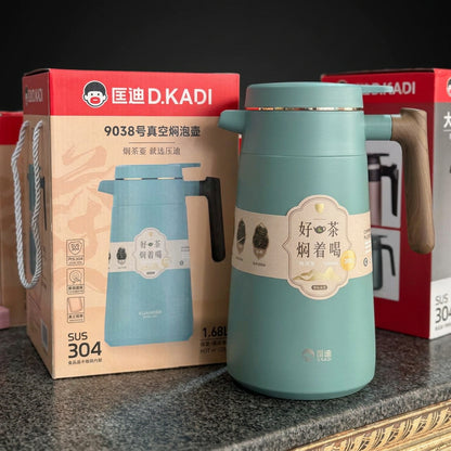 D.KADI 1.68L Vacuum Tea Pot – Temperature Display (Teal)