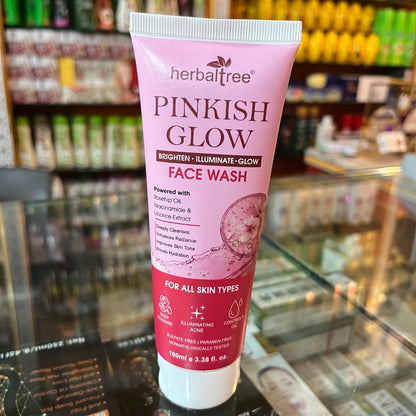 Herbaltree Pinkish Glow Face Wash 100ml | Rosehip, Niacinamide & Licorice