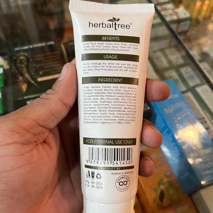 Herbaltree Acne Face Wash 100ml | 2% Salicylic Acid & Niacinamide