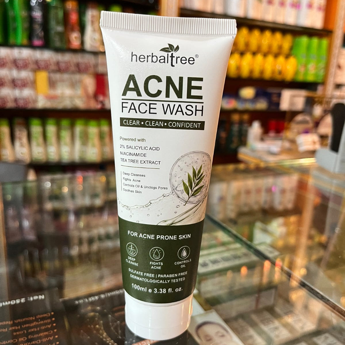 Herbaltree Acne Face Wash 100ml | 2% Salicylic Acid & Niacinamide