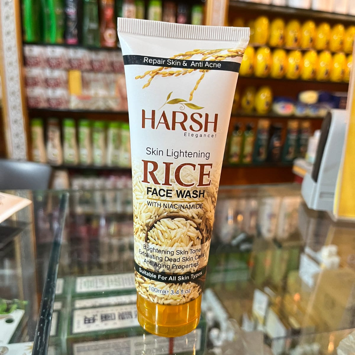 Harsh Skin Lightening Rice Face Wash 100ml | With Niacinamide