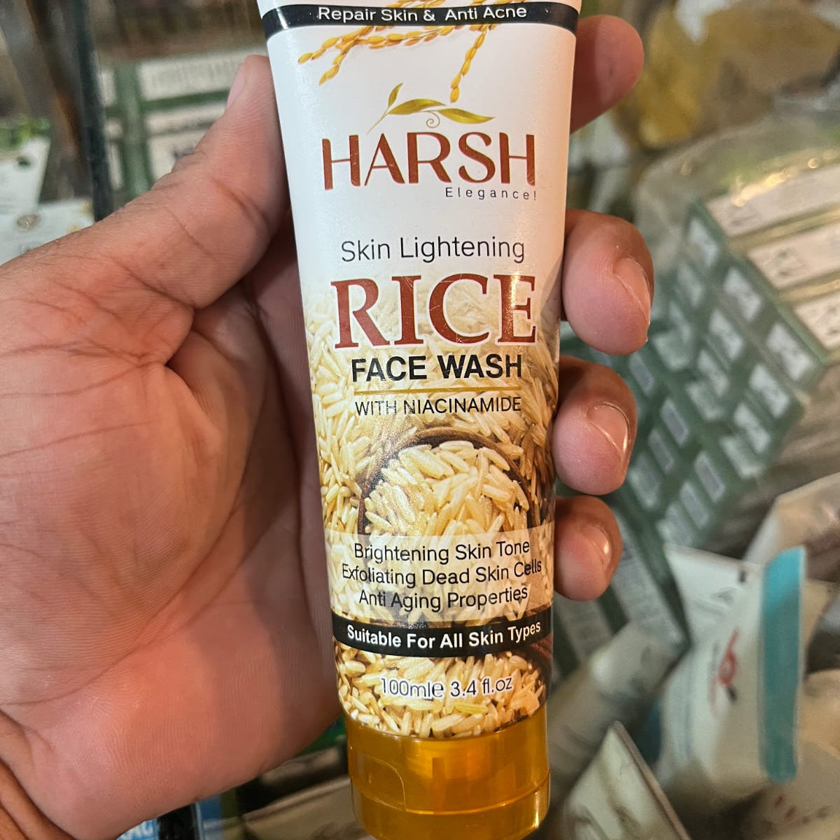 Harsh Skin Lightening Rice Face Wash 100ml | With Niacinamide