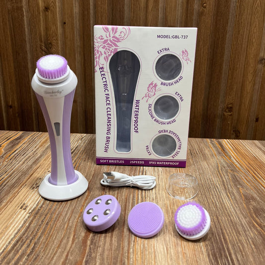 3 in 1 Electric Face Cleansing Brush & Spa Skin Care Massage