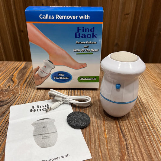 Rechargeable Callus Remover for feet With Built-in Vacuum Electric Foot Grinder
