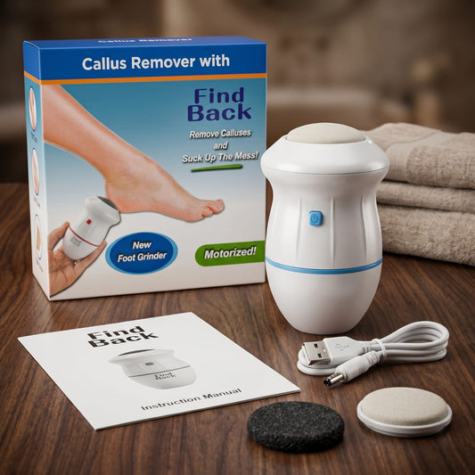 Rechargeable Callus Remover for feet With Built-in Vacuum Electric Foot Grinder