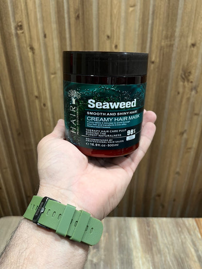 Seaweed Smooth and Shiny Hair Creamy Hair Mask, designed to repair and nourish hair 500ml
