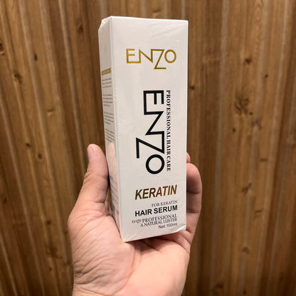 Enzo Professional Keratin Hair Serum – Frizz Control & Shine (100ml)