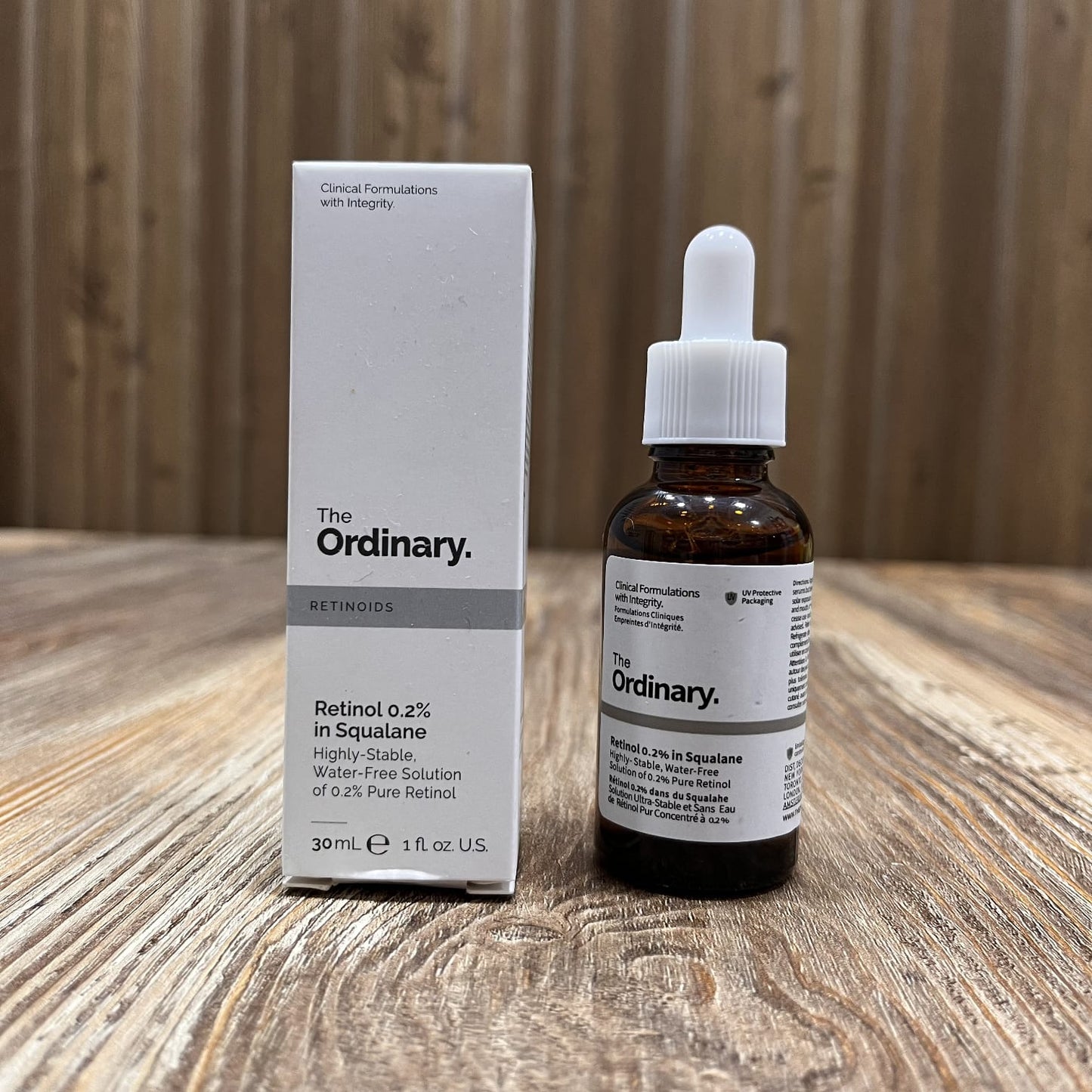 The Ordinary Retinol 0.2% in Squalane serum.