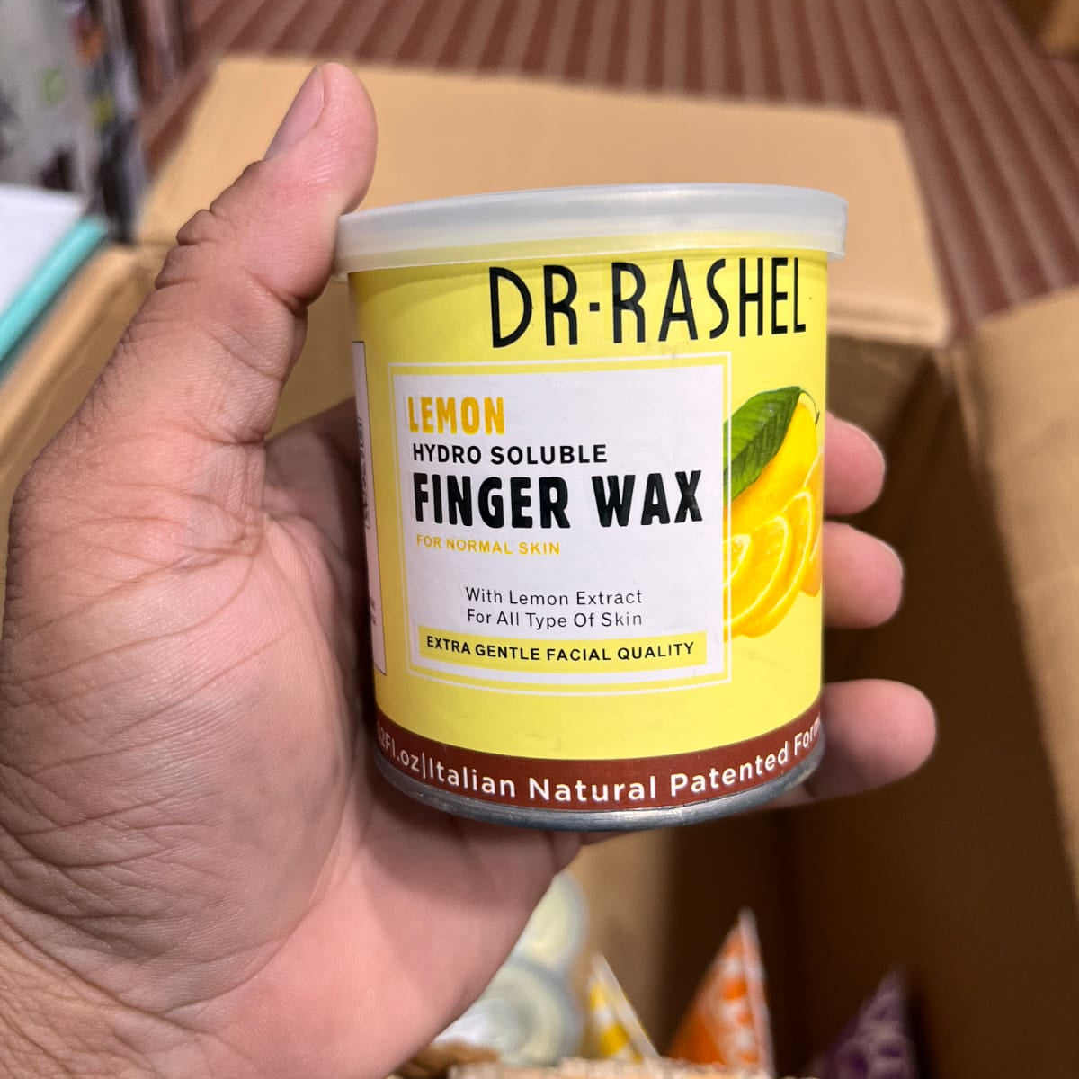 Dr. Rashel Lemon Hydro Soluble Finger Wax (200g) – Gentle Hair Removal for Face & Body