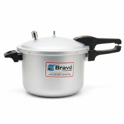 Bravo Cookware Heavy-Gauge Aluminium Pressure Cooker | 9-Liter, Item 1009