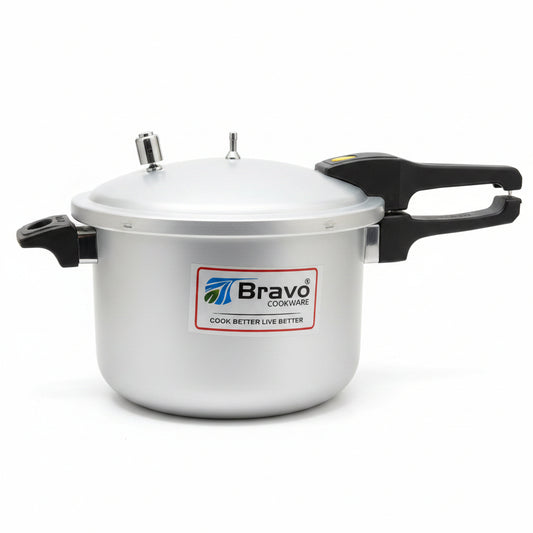Bravo Cookware Heavy-Gauge Aluminium Pressure Cooker | 9-Liter, Item 1009