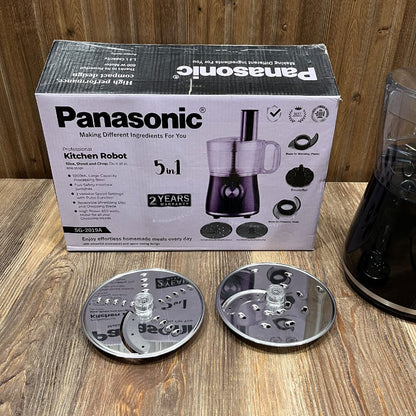 Panasonic Professional Kitchen Robot 5-in-1 Food Processor – 1.2L, 600W, Slice Shred & Chop (SG-2019A)