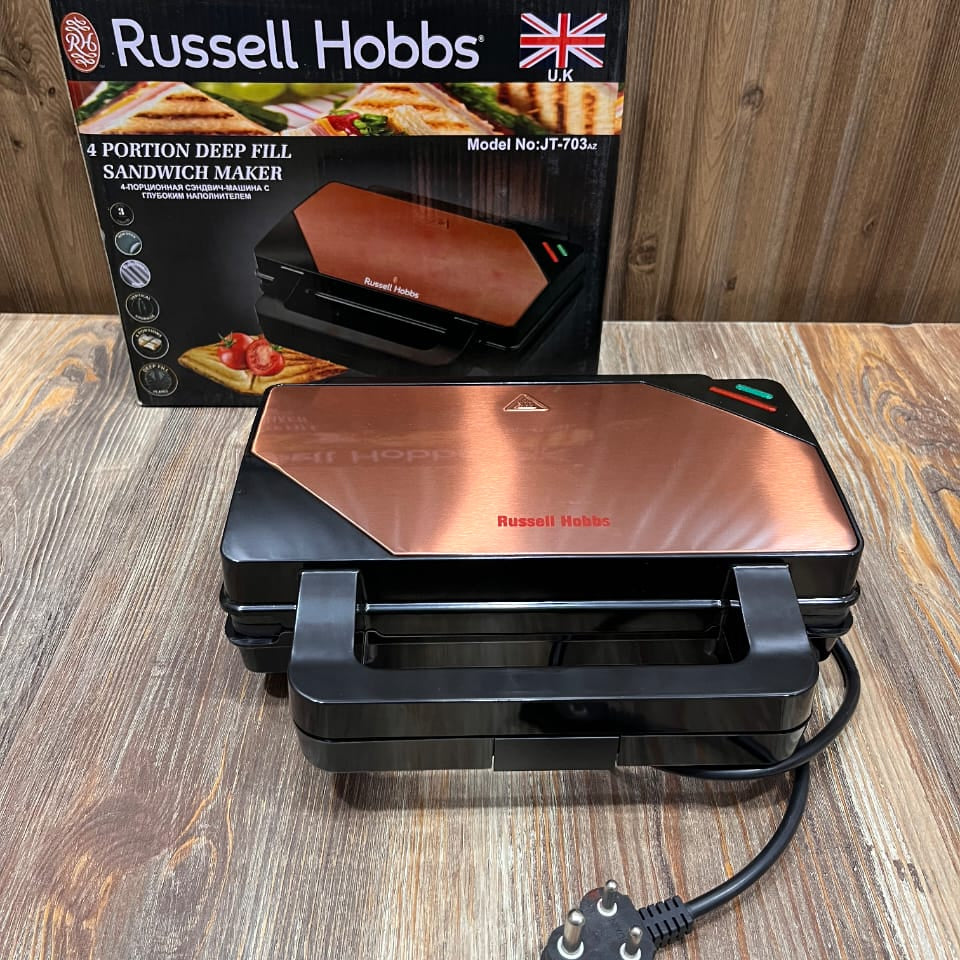 Russell Hobbs 4 Portion Deep Fill Sandwich Maker – Model JT-703az (UK Brand)