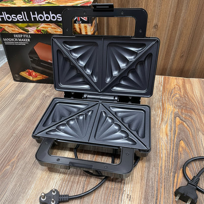 Russell Hobbs 4 Portion Deep Fill Sandwich Maker – Model JT-703az (UK Brand)