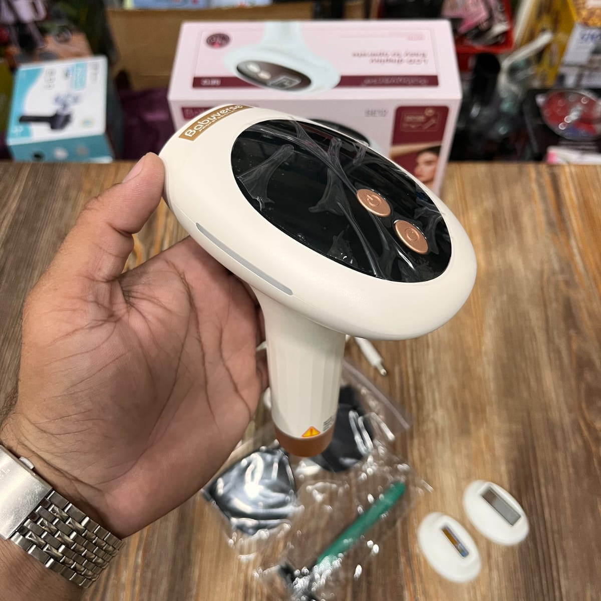 Babyverse Professional IPL Hair Removal Device SE12 – Painless 999999 Flashes with Ice Cooling Technology