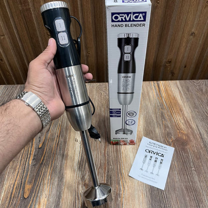 Orvica Hand Blender ORM-830 – 2400W 2-Speed Stick Blender