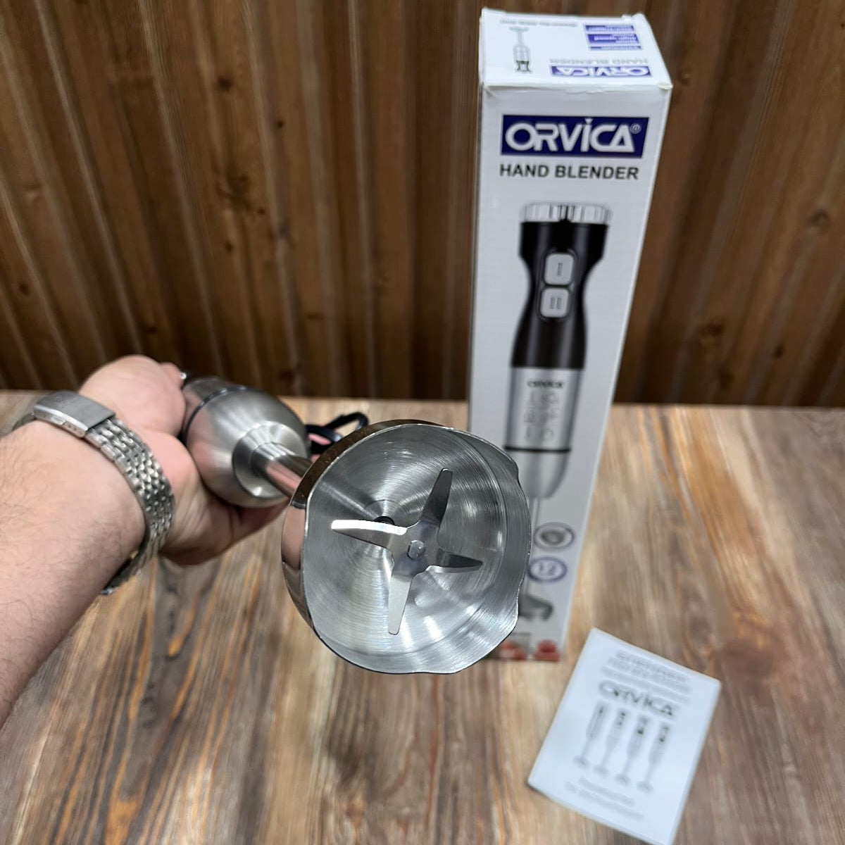 Orvica Hand Blender ORM-830 – 2400W 2-Speed Stick Blender