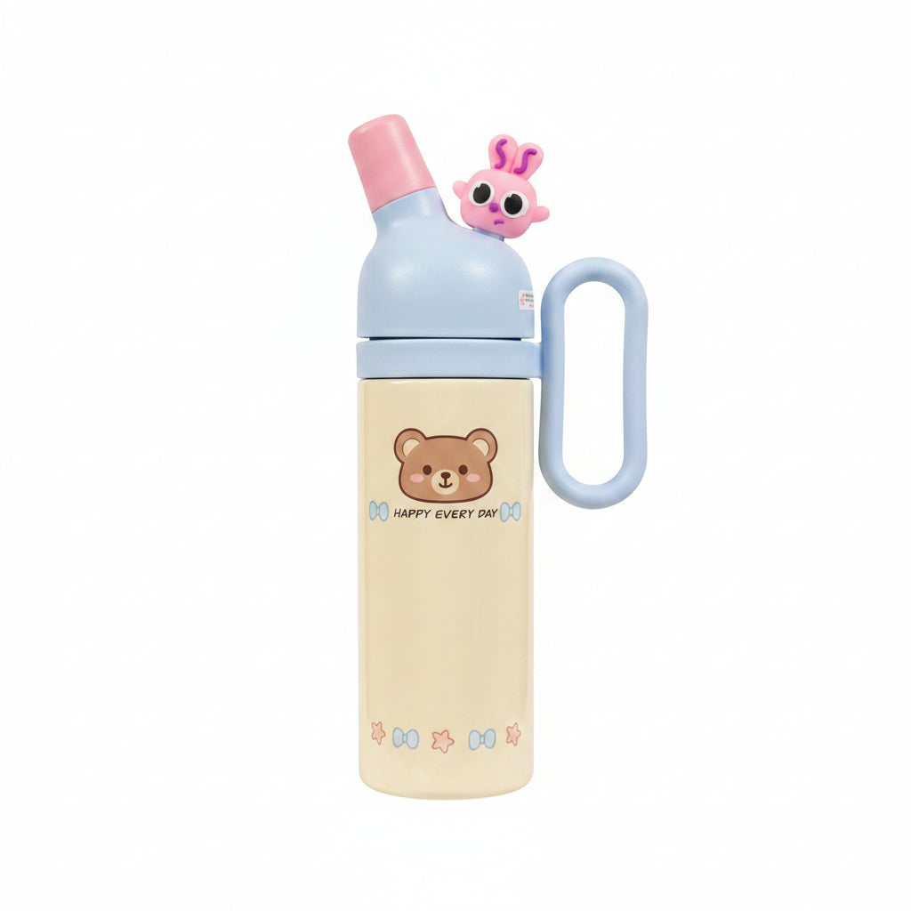 Kids Cute Cartoon Water Bottle – Leak-Proof BPA-Free Bottle for School & Travel