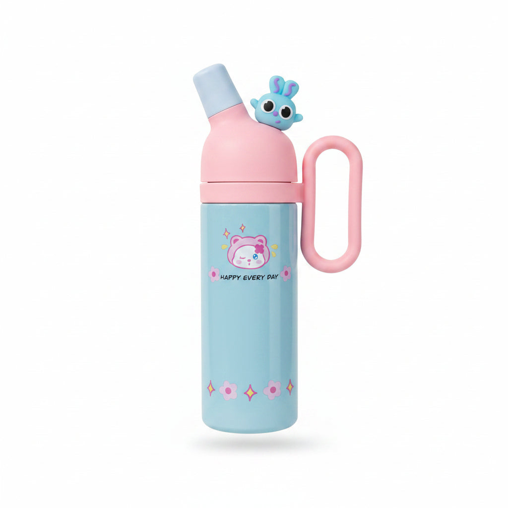 Kids Cute Cartoon Water Bottle – Leak-Proof BPA-Free Bottle for School & Travel