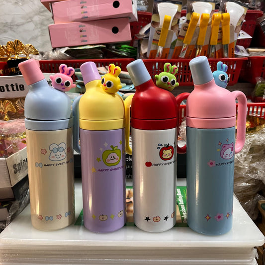 Kids Cute Cartoon Water Bottle – Leak-Proof BPA-Free Bottle for School & Travel