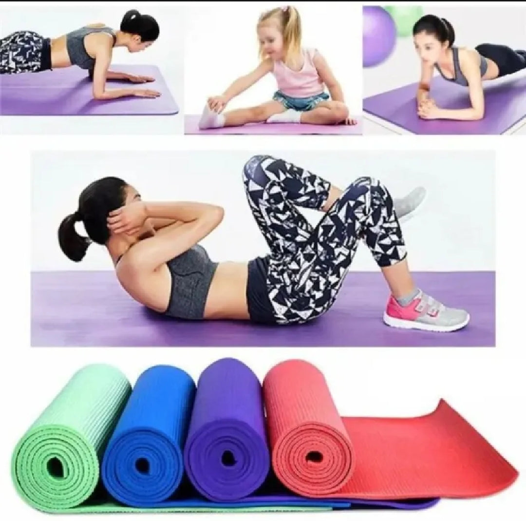 Premium Yoga Mat – Non-Slip, Eco-Friendly, Sweat Resistant | With Hanging Strap