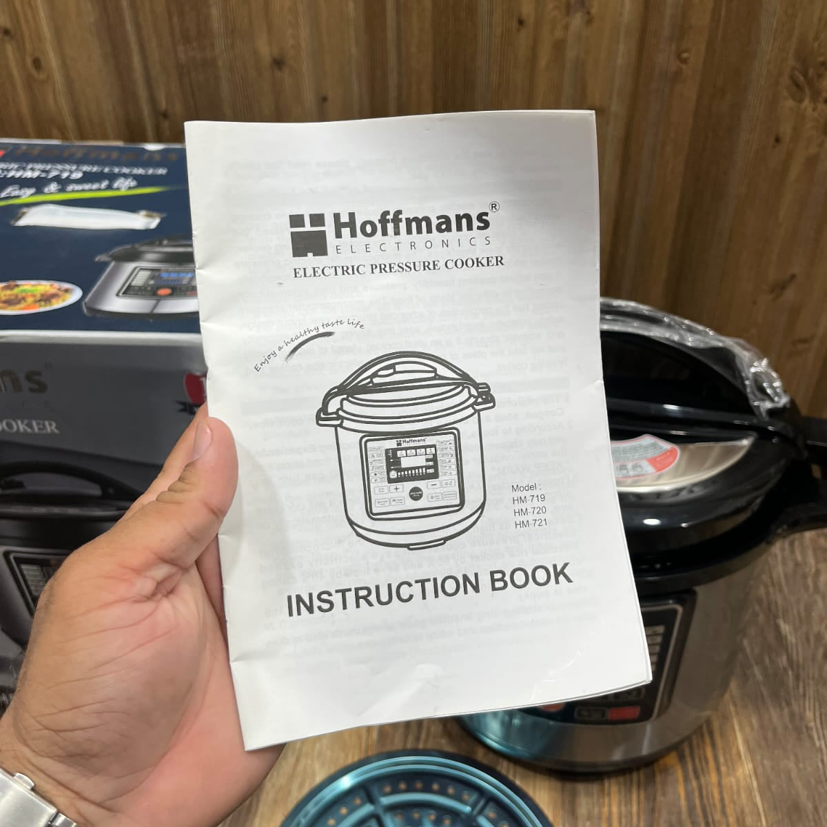 Hoffmans HM-719 Electric Pressure Cooker | 8L Capacity | 1600W High Power