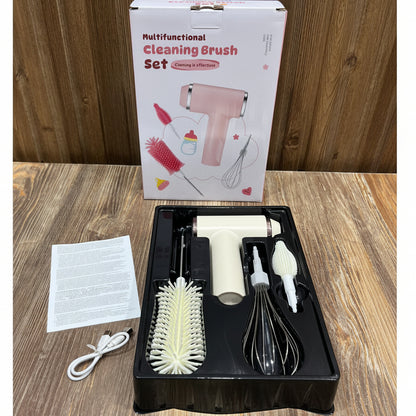 Cordless Multifunctional Cleaning & Whisking Brush Set