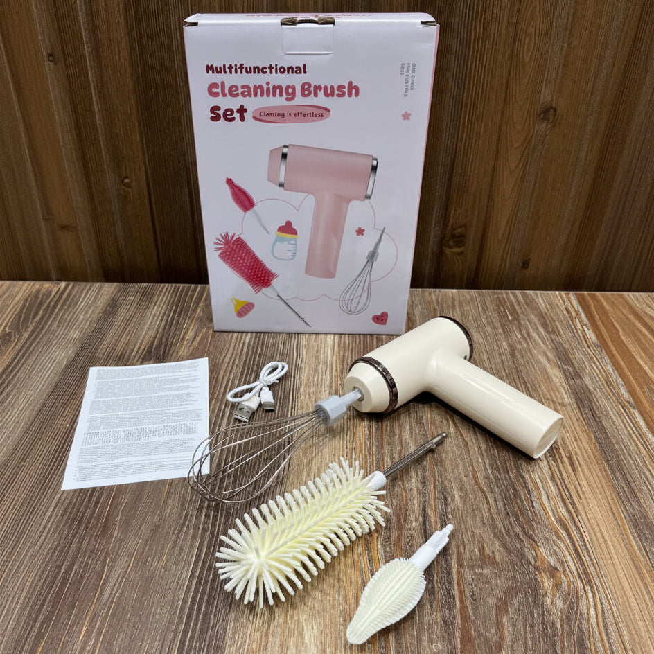 Cordless Multifunctional Cleaning & Whisking Brush Set