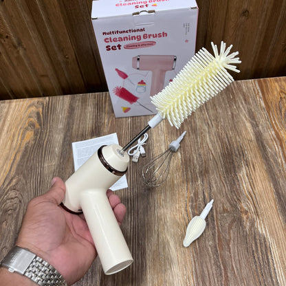 Cordless Multifunctional Cleaning & Whisking Brush Set