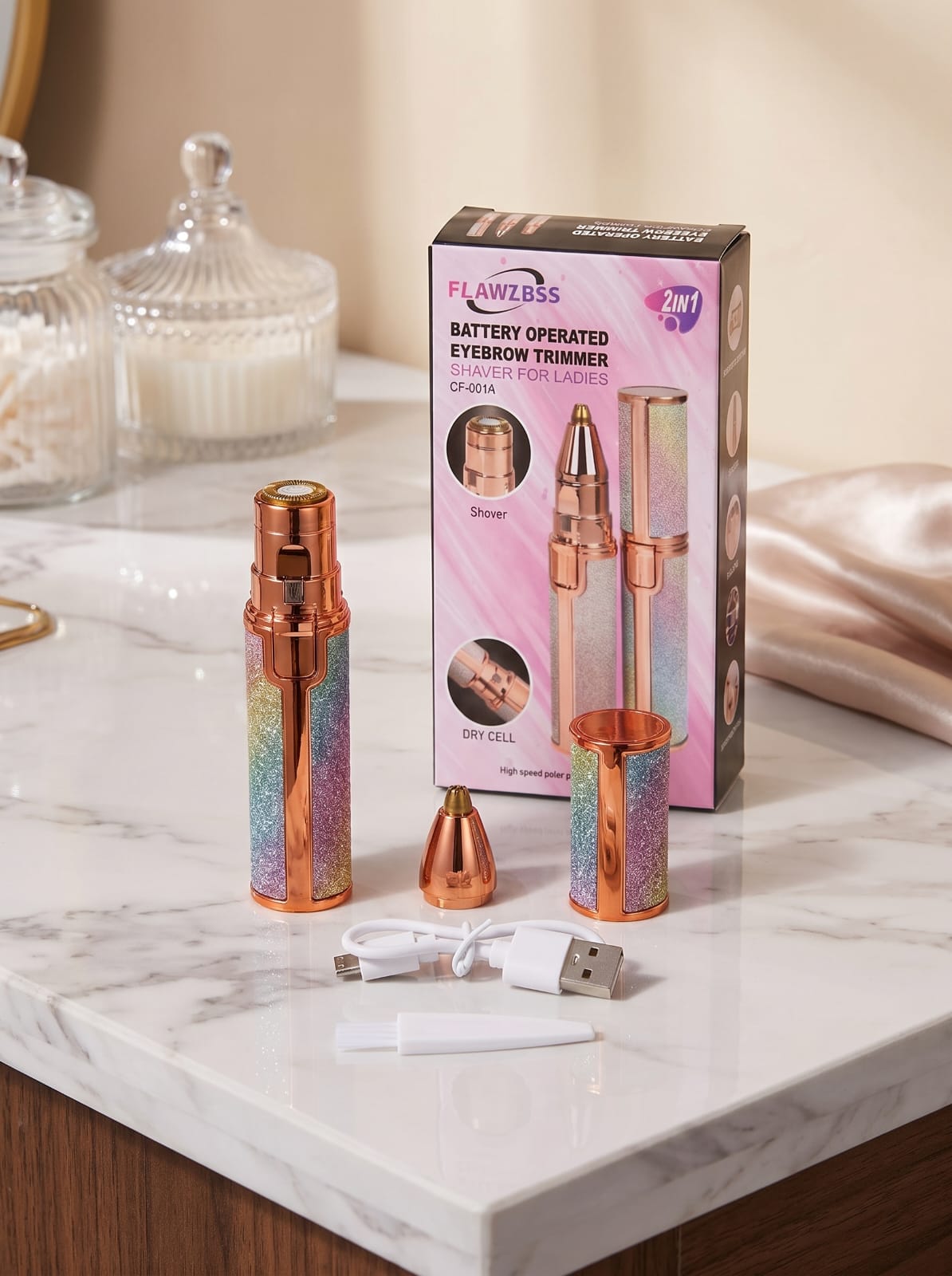 Ladies facial and eyebrows hair removal machine Rechargeable