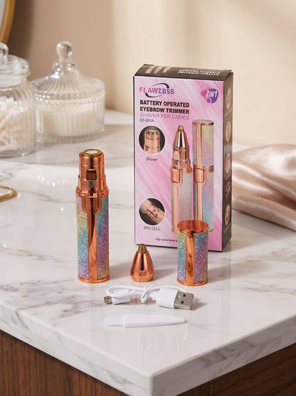 Ladies facial and eyebrows hair removal machine Rechargeable