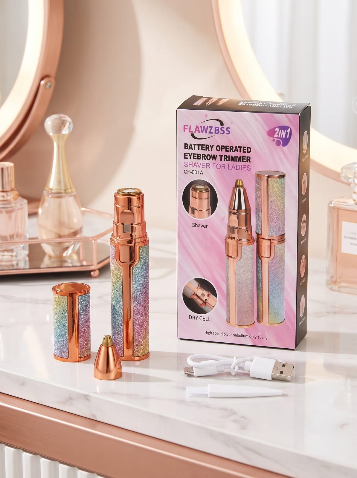 Ladies facial and eyebrows hair removal machine Rechargeable