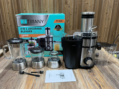 Tiffany TF-9006 4-in-1 Juicer Blender Grinder 1800W Germany Model