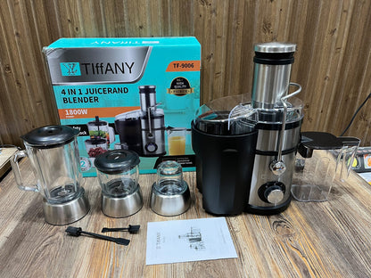 Tiffany TF-9006 4-in-1 Juicer Blender Grinder 1800W Germany Model