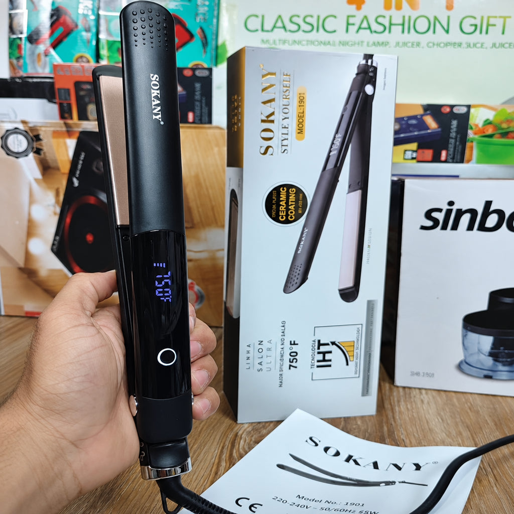 Sokany Professional Hair Straightener Model-1901