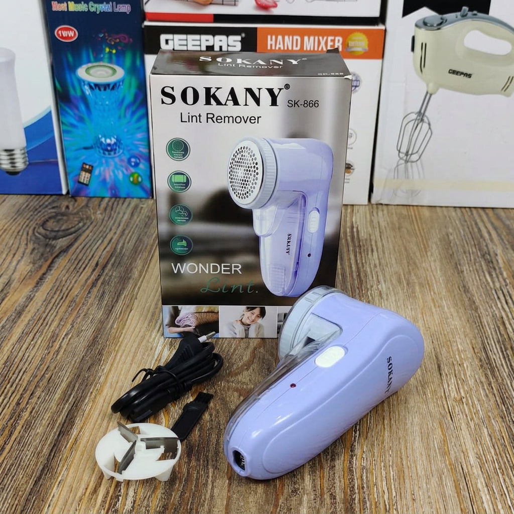 Sokany SK-866 Electric Lint Remover – Fabric Shaver with Extra Large Shaving Surface