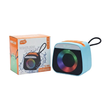 X-922 Mini Bluetooth Speaker - RGB Light, Super Bass, Waterproof, TF/USB/FM