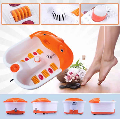 Ruifengqiangqiang Multifunction Footbath Massager RF-368A-1 – Electric Heated Foot Spa Tub with Infrared & Bubble Massage