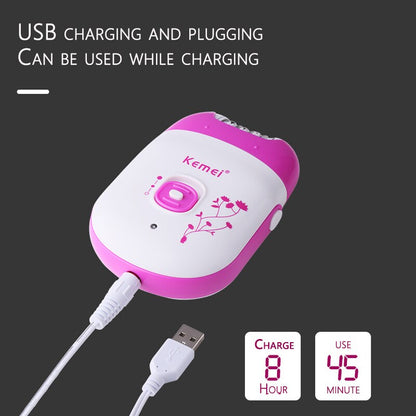 Kemie  km-6203  Rechargeable Epilator Hair removal machine for Ladies