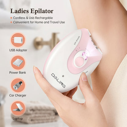 Daling Ladies Rechargeable Epilator Hair Removal Machine