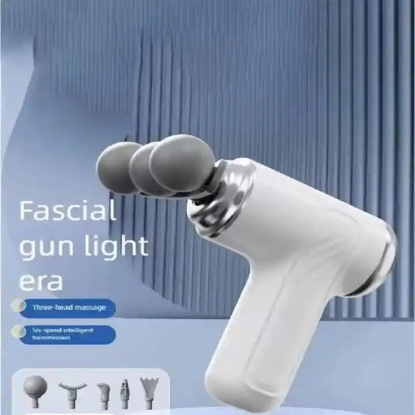[ 9 in 1 ]  3 Head Massage Gun Pro Mini Portable Massage Gun 6-Speed